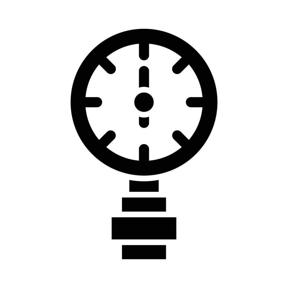 Manometer Vektor Glyphe Symbol zum persönlich und kommerziell verwenden.
