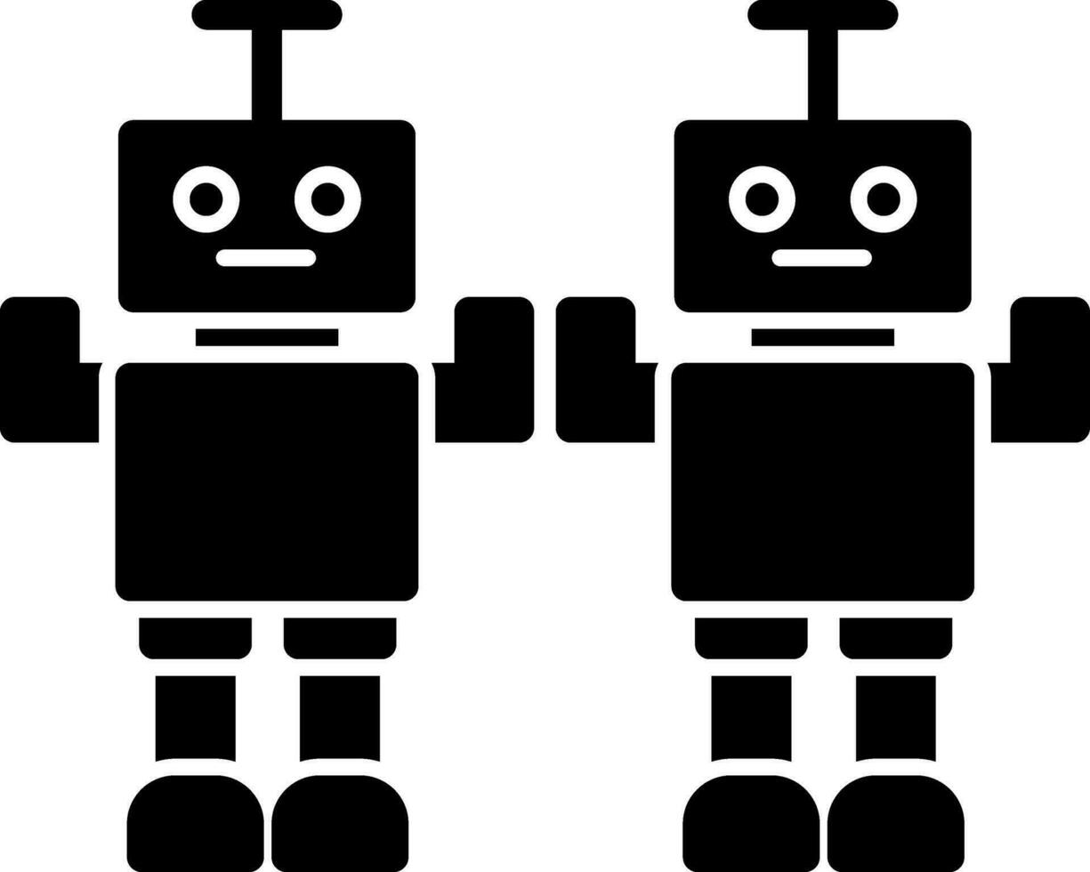 Roboter-Vektor-Icon-Design vektor