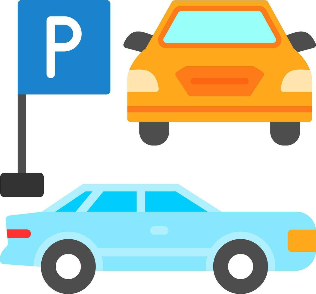 Parkplatz-Vektor-Icon-Design vektor