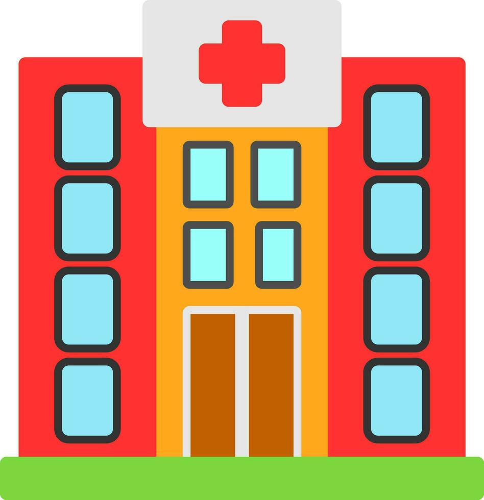 Krankenhaus-Vektor-Icon-Design vektor