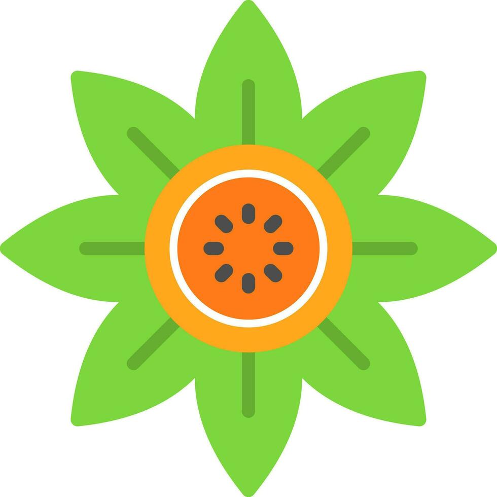 Sonnenblumen-Vektor-Icon-Design vektor