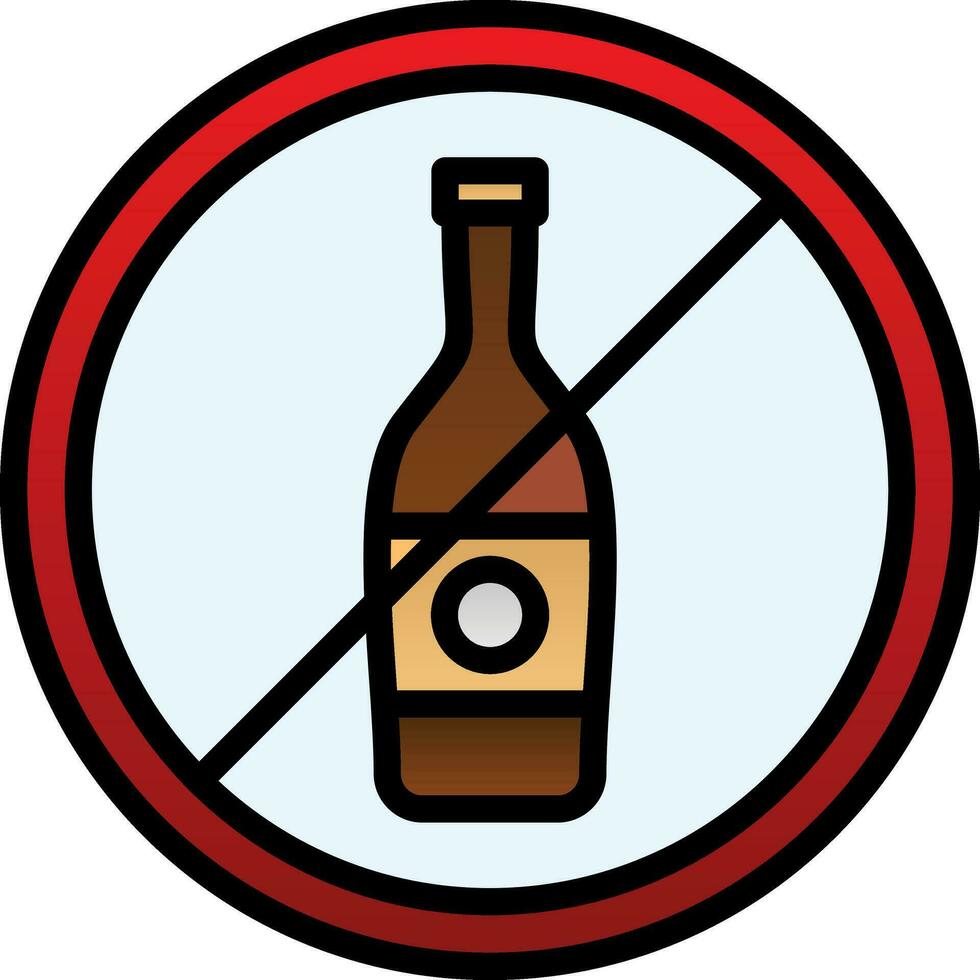 Nein Alkohol Vektor Symbol Design