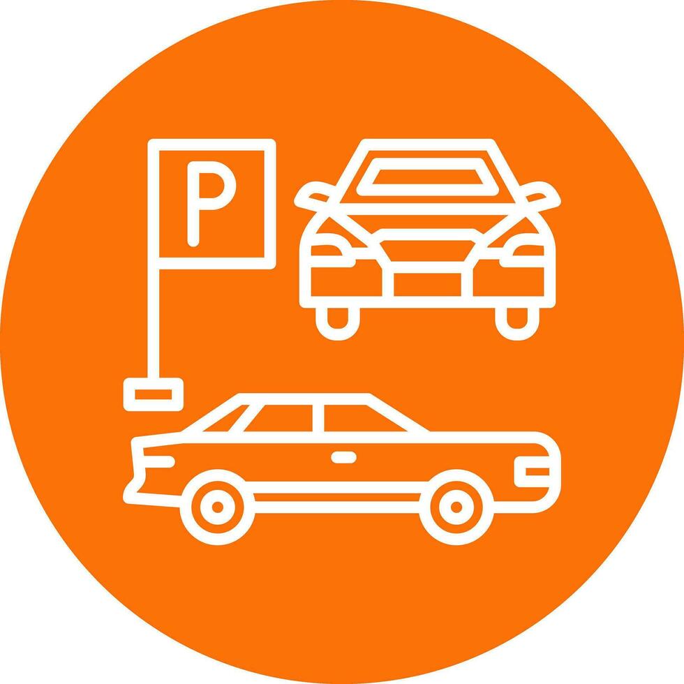 Parkplatz-Vektor-Icon-Design vektor