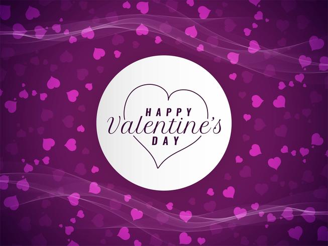 Abstrakt Glad Valentinsdag elegant bakgrund vektor