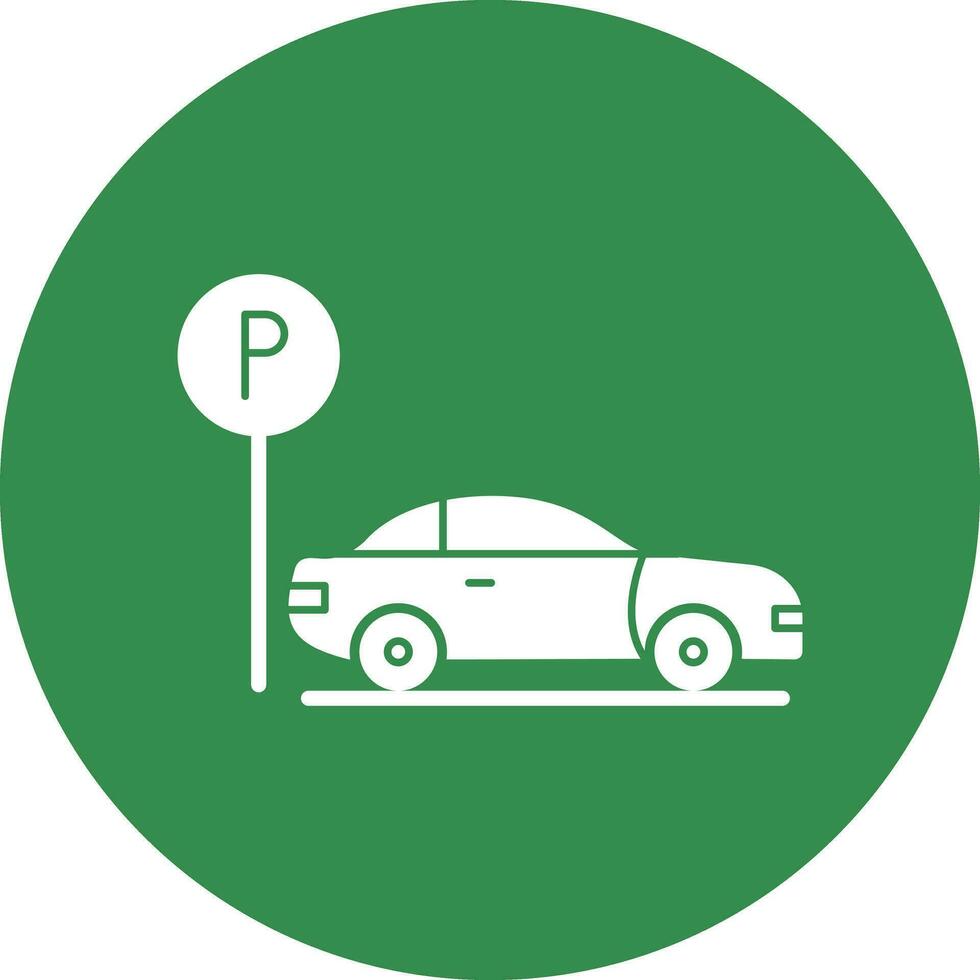 Parkplatz-Vektor-Icon-Design vektor