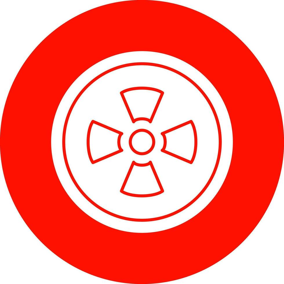 radioaktives Vektor-Icon-Design vektor