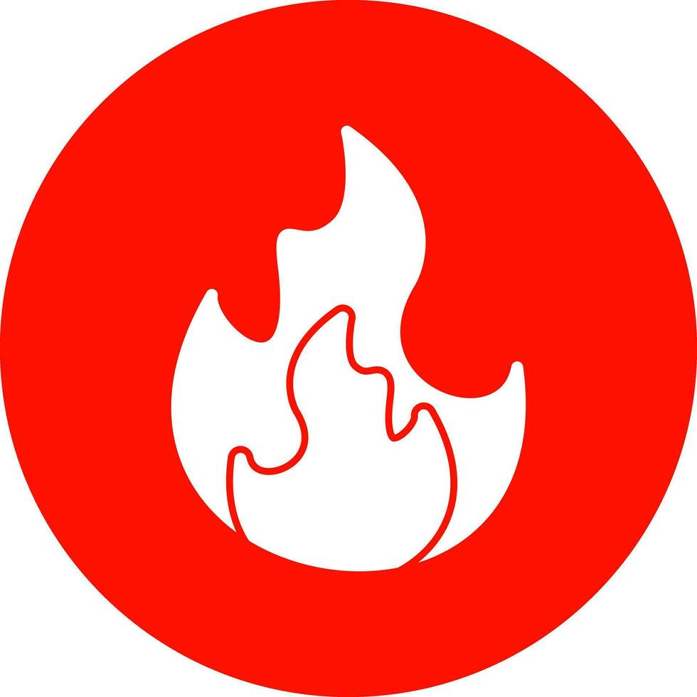 Feuer-Vektor-Icon-Design vektor