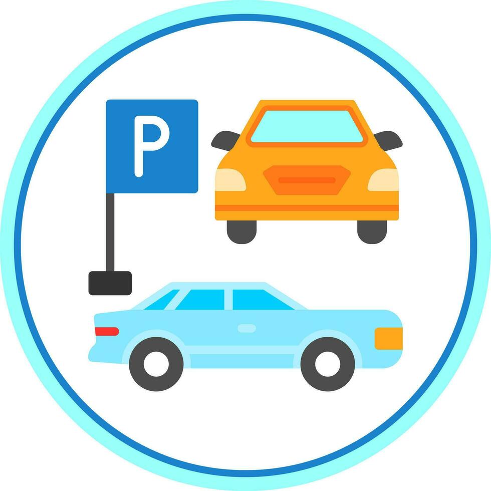 Parkplatz-Vektor-Icon-Design vektor