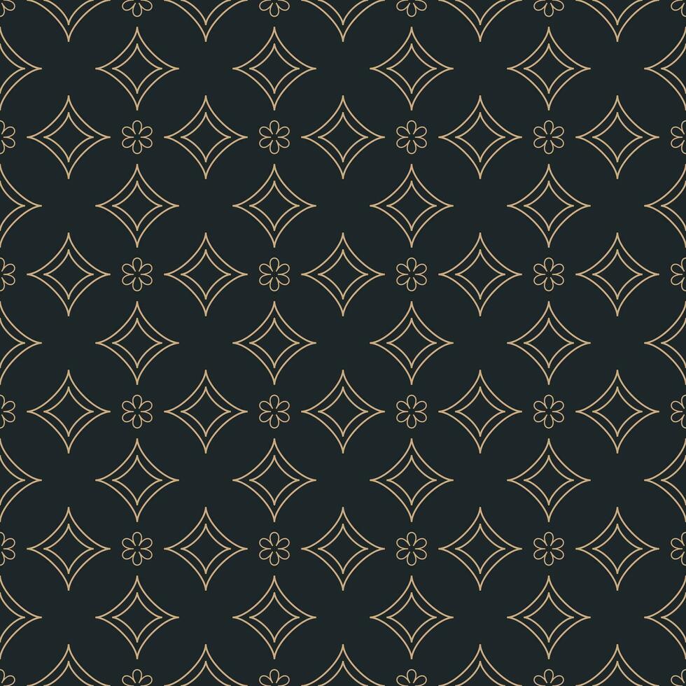 Muster Design im Gold Farbe auf schwarz Hintergrund vektor