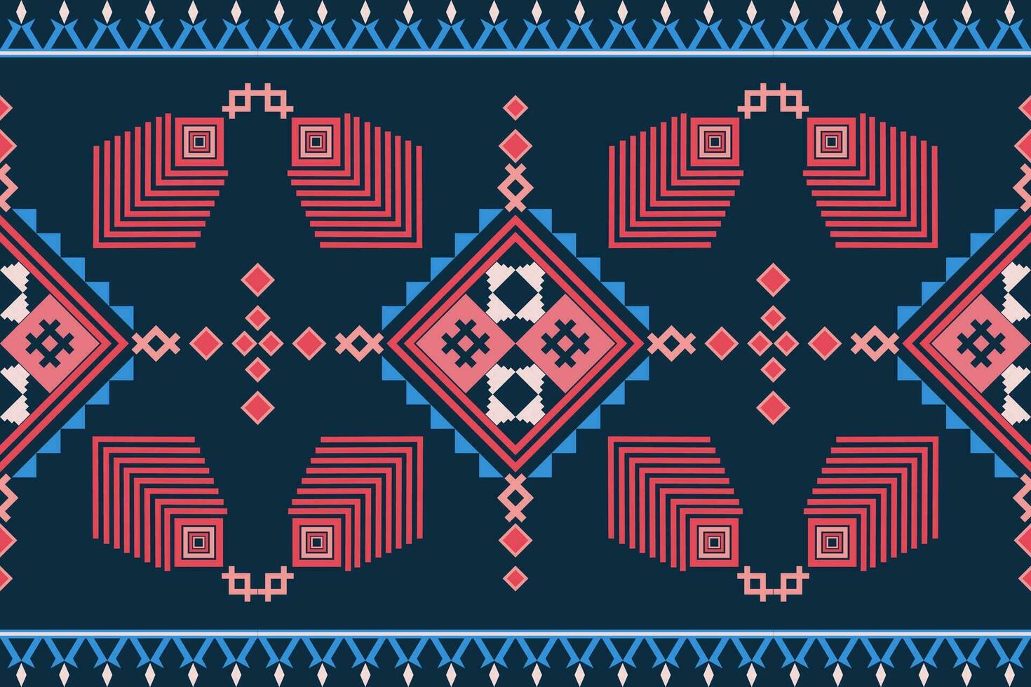 aztekisch geometrisch Kunst Ornament Design zum Teppich, Tapete, Kleidung, Verpackung, Textil.orientalisch ethnisch nahtlos Muster traditionell hintergrund.vektor Illustration Stickerei Stil. vektor