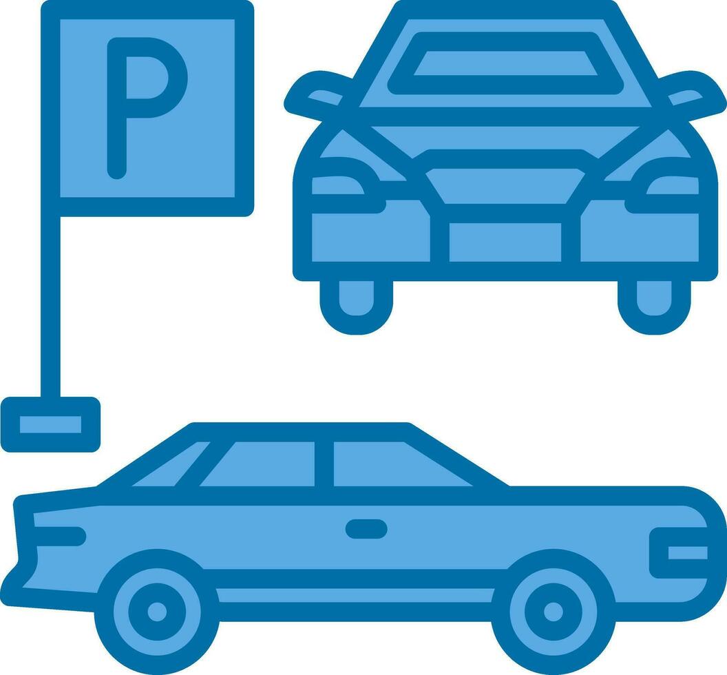 Parkplatz-Vektor-Icon-Design vektor