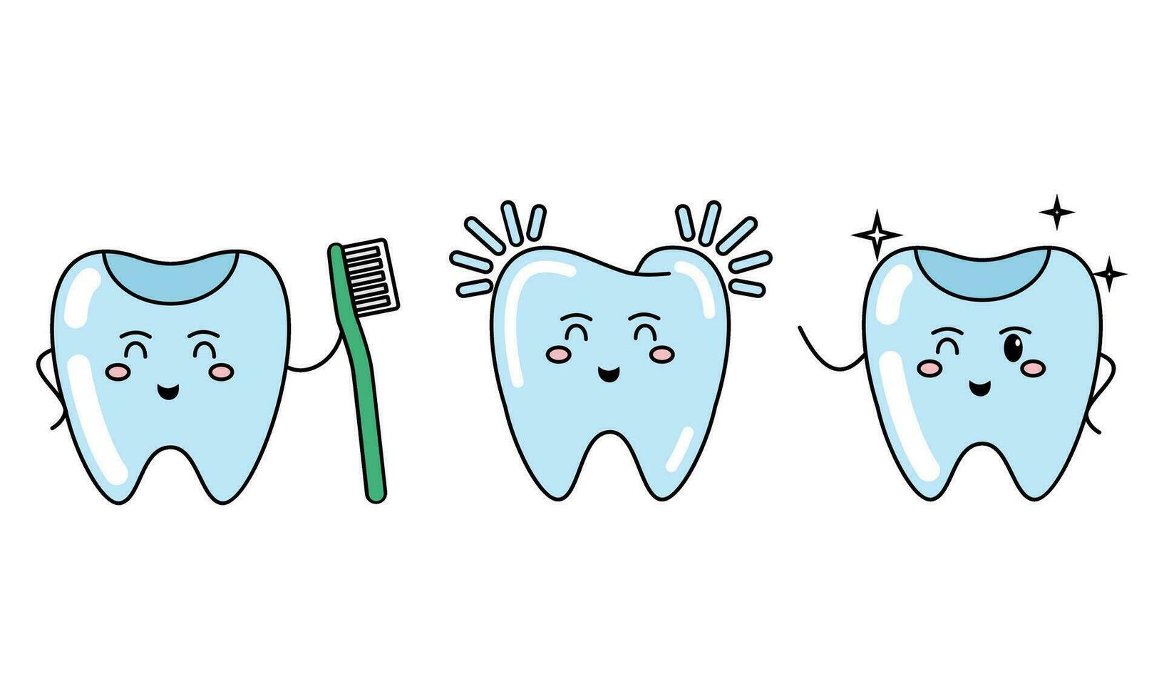 tänder borsta, dental, oral hygien tandborste, tandkräm begrepp vektor