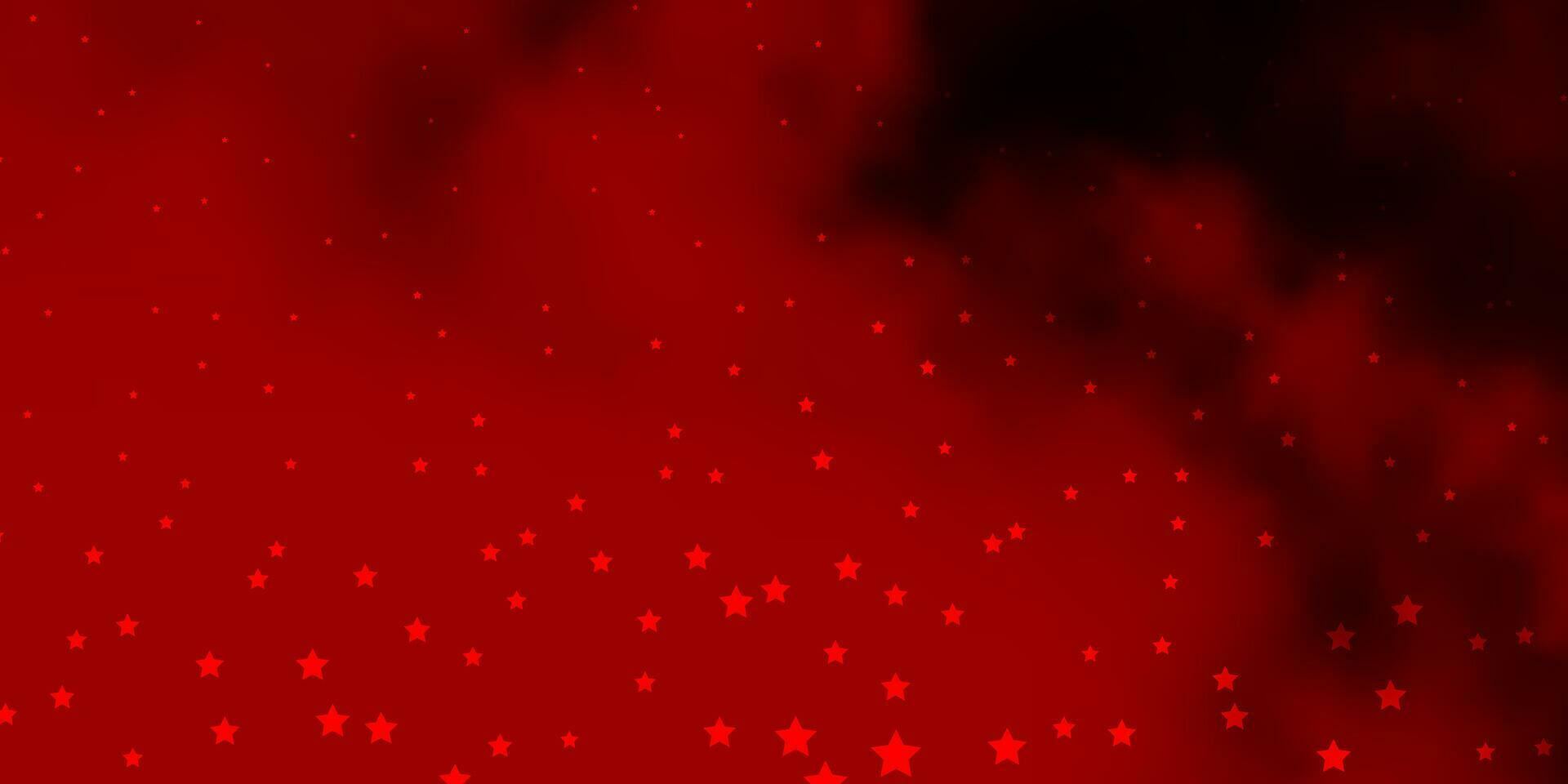 dunkelrosa, rotes Vektormuster mit abstrakten Sternen. vektor
