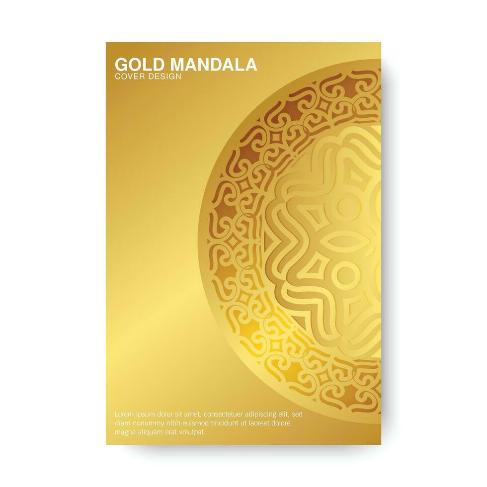 Luxusabdeckung Hintergrund mit Mandala Textur vektor