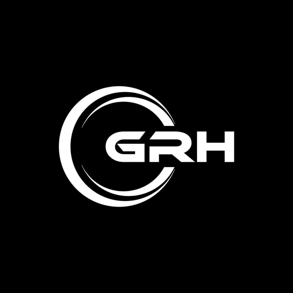 grh Logo Design, Inspiration zum ein einzigartig Identität. modern Eleganz und kreativ Design. Wasserzeichen Ihre Erfolg mit das auffällig diese Logo. vektor