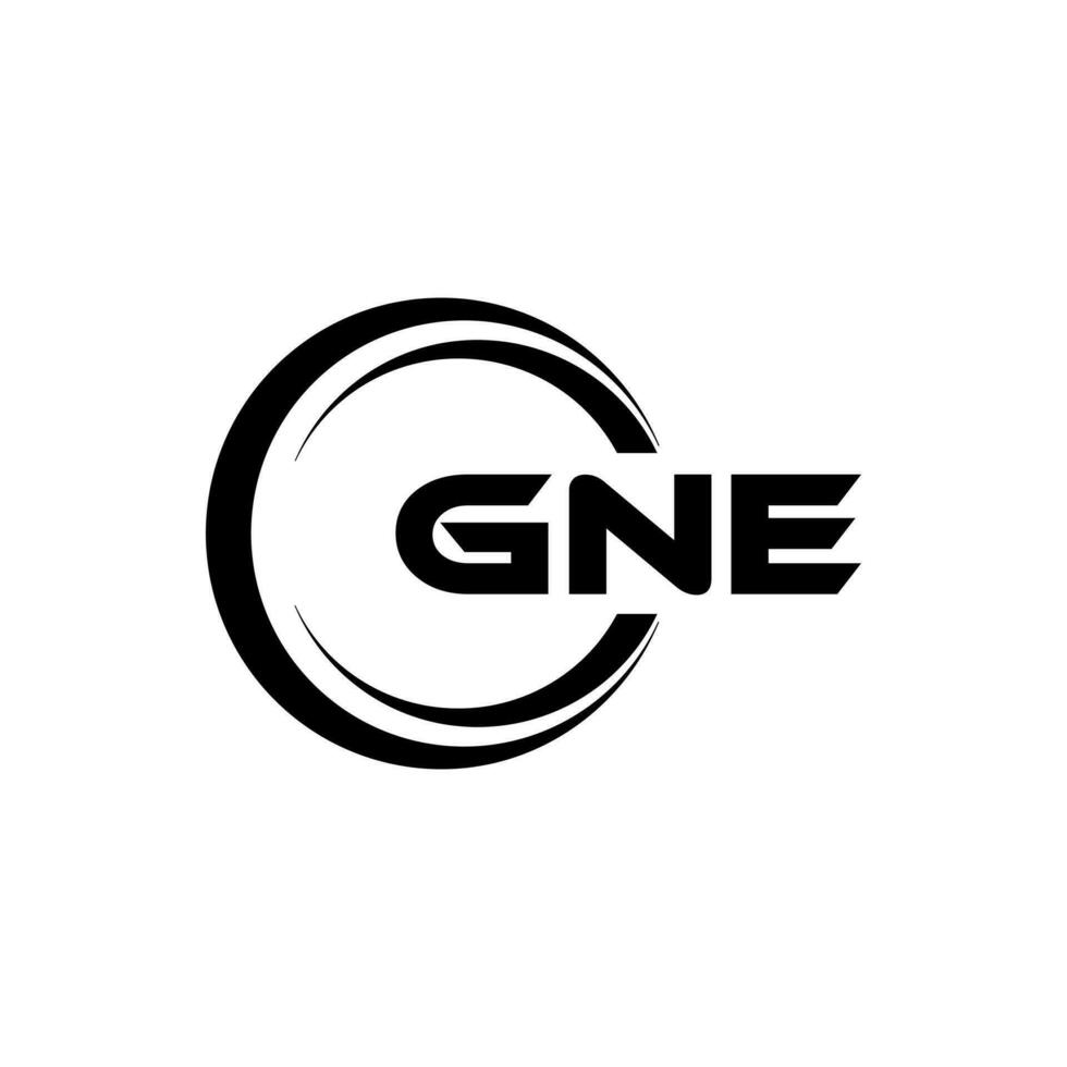 gne Logo Design, Inspiration zum ein einzigartig Identität. modern Eleganz und kreativ Design. Wasserzeichen Ihre Erfolg mit das auffällig diese Logo. vektor