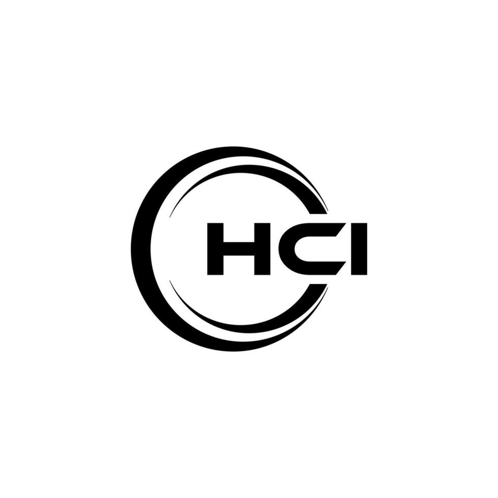 hci brev logotyp design, inspiration för en unik identitet. modern elegans och kreativ design. vattenmärke din Framgång med de slående detta logotyp. vektor