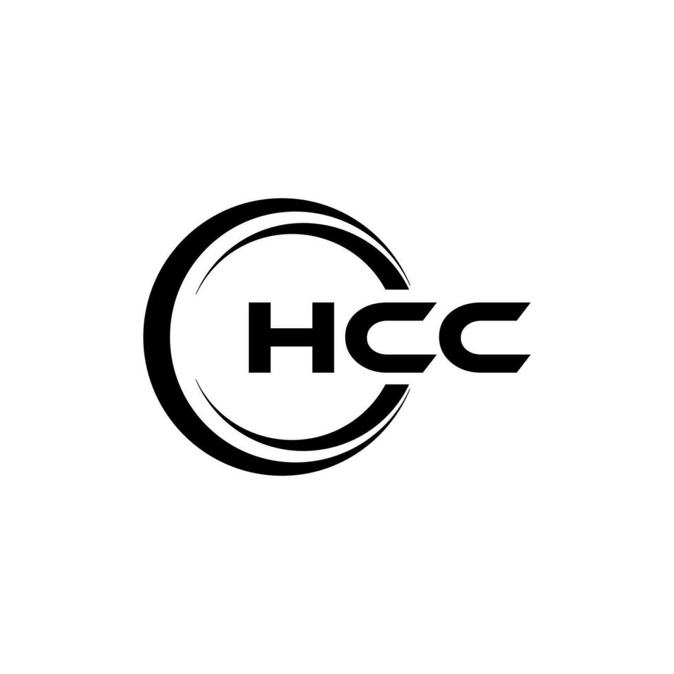 hcc Brief Logo Design, Inspiration zum ein einzigartig Identität. modern Eleganz und kreativ Design. Wasserzeichen Ihre Erfolg mit das auffällig diese Logo. vektor