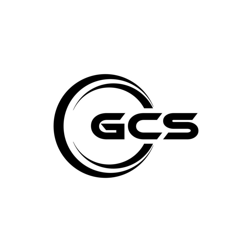 gcs logotyp design, inspiration för en unik identitet. modern elegans och kreativ design. vattenmärke din Framgång med de slående detta logotyp. vektor