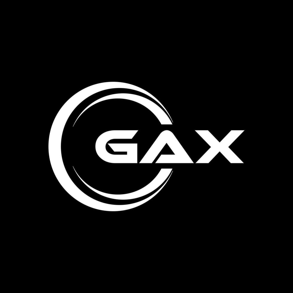 gax logotyp design, inspiration för en unik identitet. modern elegans och kreativ design. vattenmärke din Framgång med de slående detta logotyp. vektor
