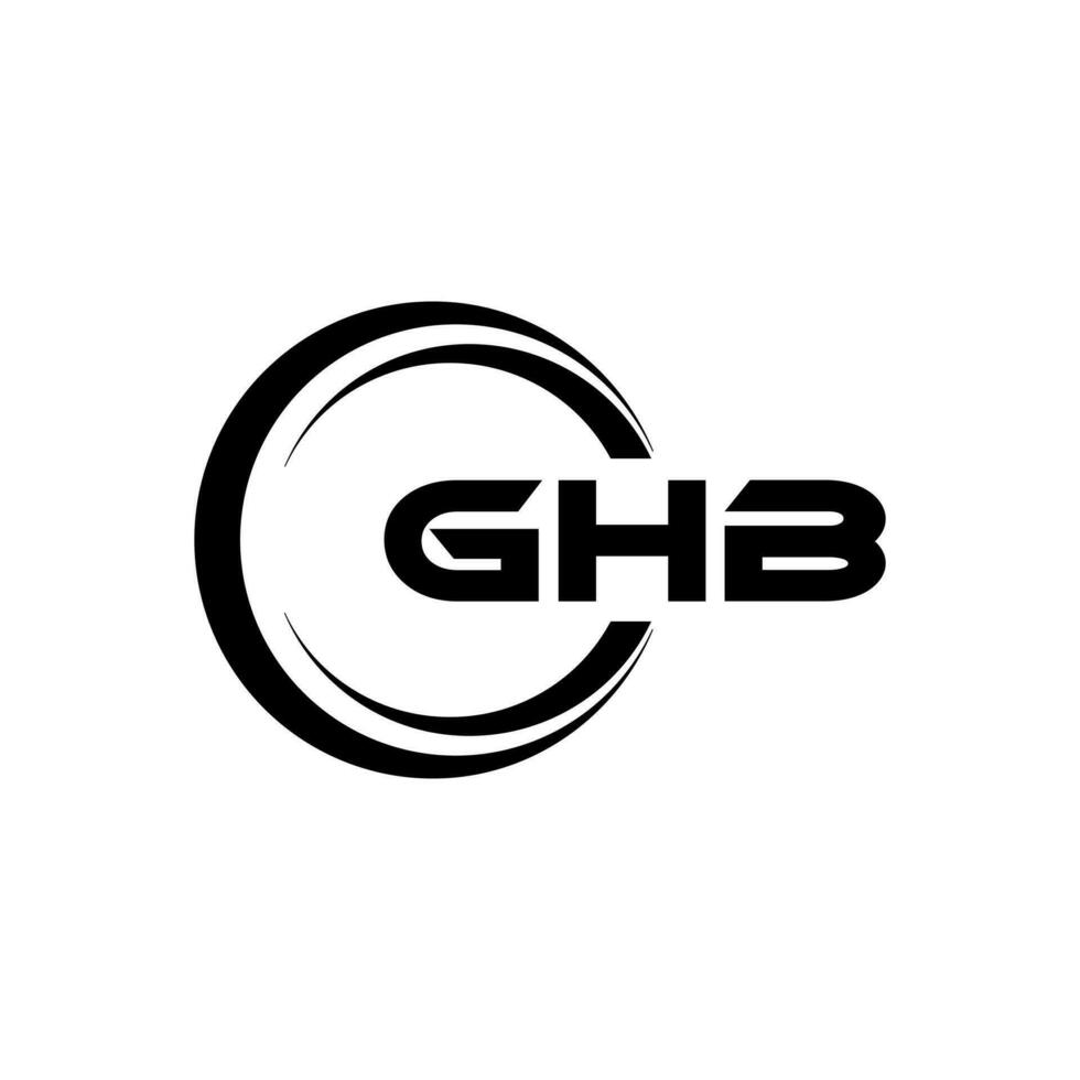 ghb logotyp design, inspiration för en unik identitet. modern elegans och kreativ design. vattenmärke din Framgång med de slående detta logotyp. vektor