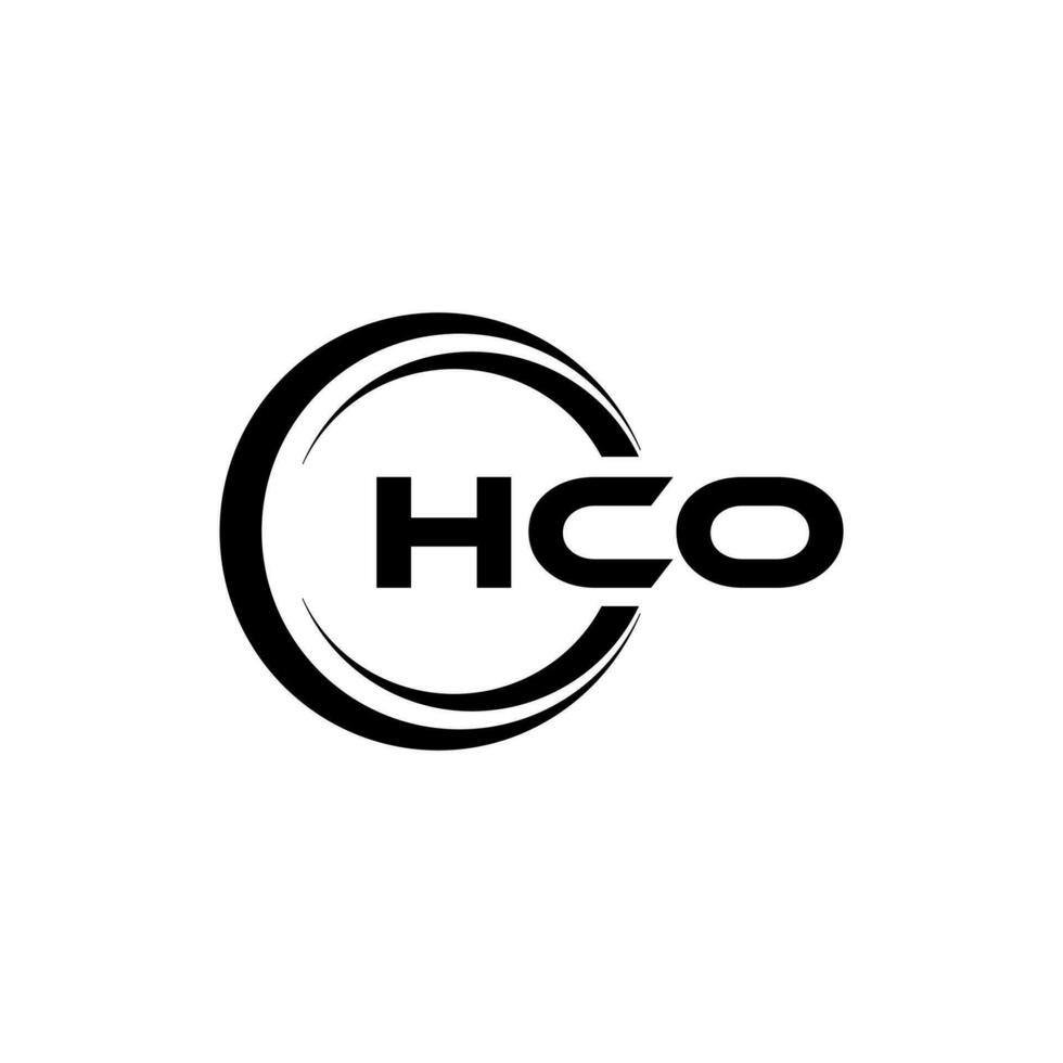 hco brev logotyp design, inspiration för en unik identitet. modern elegans och kreativ design. vattenmärke din Framgång med de slående detta logotyp. vektor