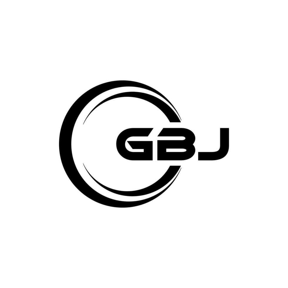 gbj logotyp design, inspiration för en unik identitet. modern elegans och kreativ design. vattenmärke din Framgång med de slående detta logotyp. vektor