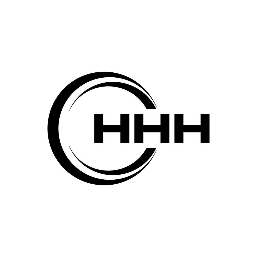 hhh Logo Design, Inspiration zum ein einzigartig Identität. modern Eleganz und kreativ Design. Wasserzeichen Ihre Erfolg mit das auffällig diese Logo. vektor