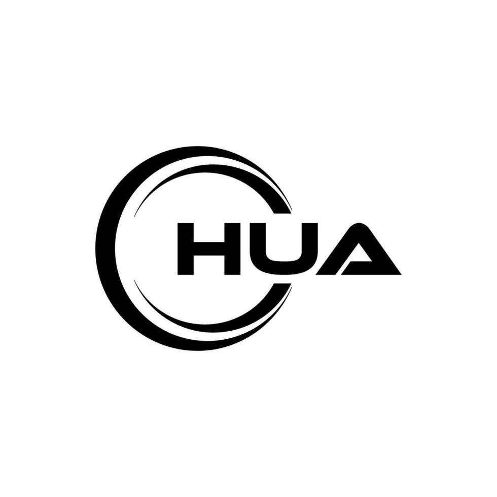 hua Brief Logo Design, Inspiration zum ein einzigartig Identität. modern Eleganz und kreativ Design. Wasserzeichen Ihre Erfolg mit das auffällig diese Logo. vektor