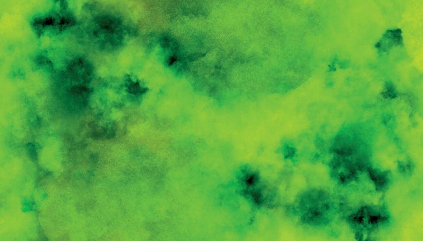 grön och svart bakgrund. mörk grön vattenfärg textur vektor