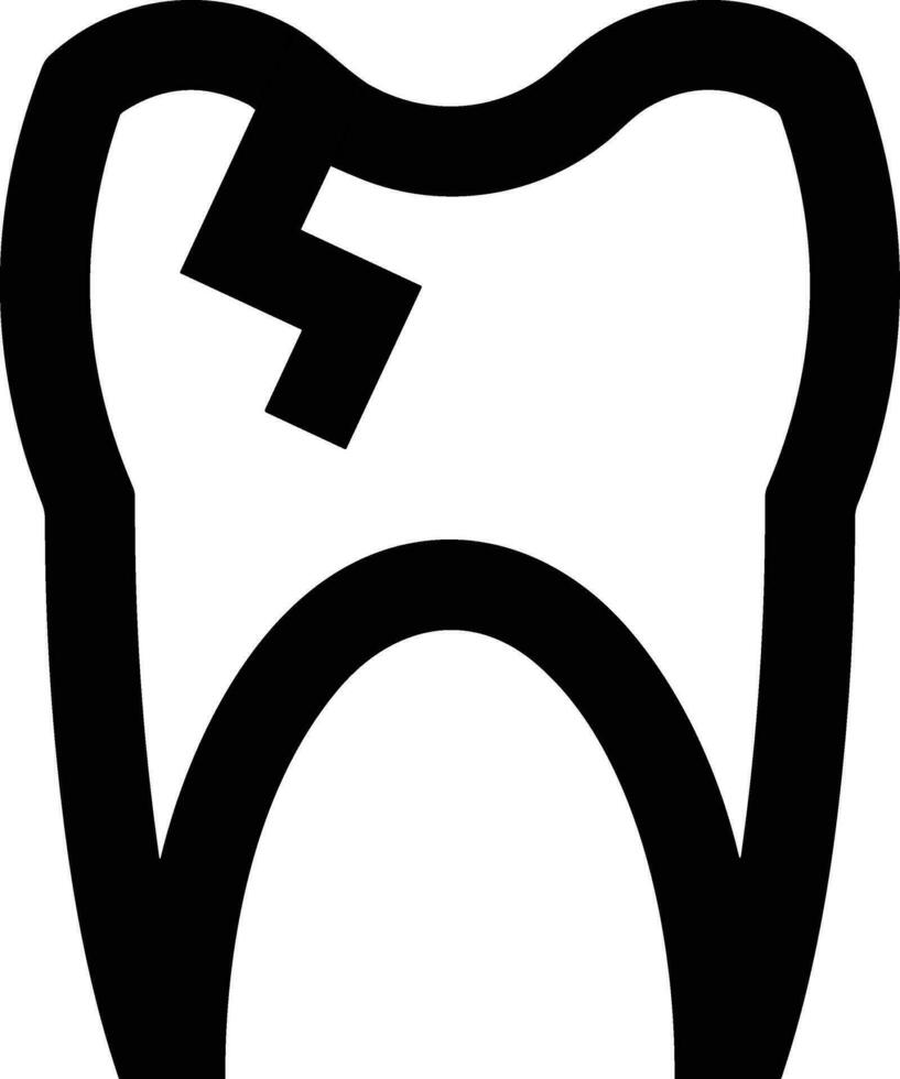 Zahn Zahnarzt Symbol Symbol Bild Vektor. Illustration von das Dental Medizin Symbol Design Grafik Bild vektor