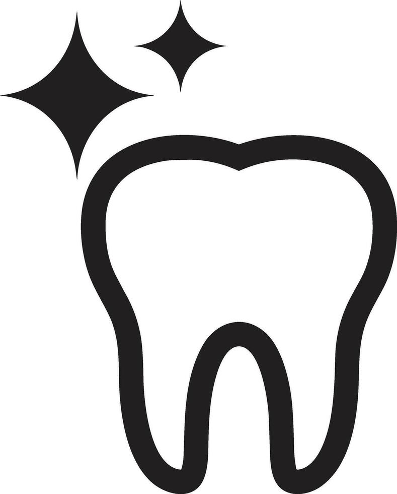 Zahn Zahnarzt Symbol Symbol Bild Vektor. Illustration von das Dental Medizin Symbol Design Grafik Bild vektor