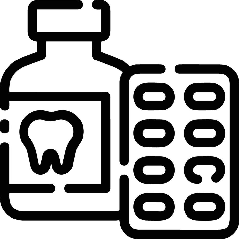 Zahn Zahnarzt Symbol Symbol Bild Vektor. Illustration von das Dental Medizin Symbol Design Grafik Bild vektor