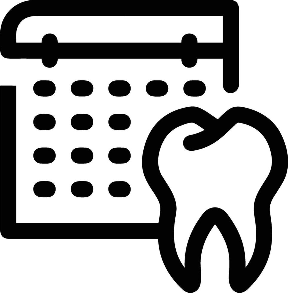 Zahn Zahnarzt Symbol Symbol Bild Vektor. Illustration von das Dental Medizin Symbol Design Grafik Bild vektor