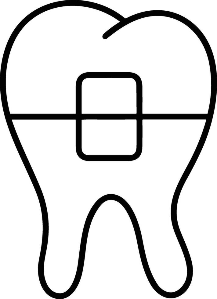 Zahn Zahnarzt Symbol Symbol Bild Vektor. Illustration von das Dental Medizin Symbol Design Grafik Bild vektor