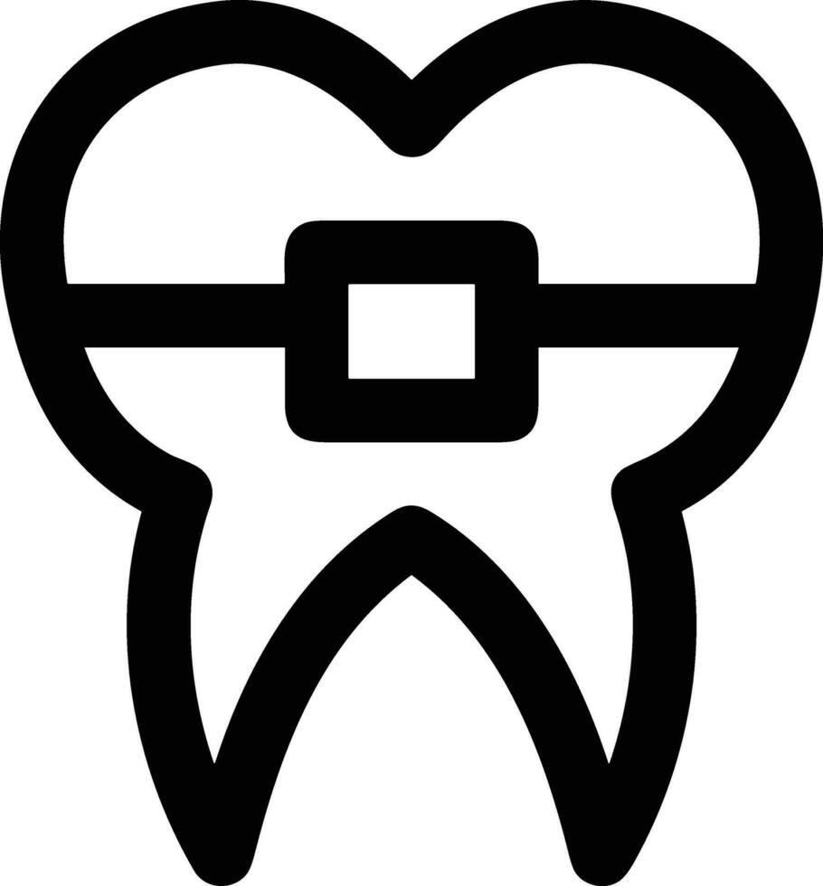 Zahn Zahnarzt Symbol Symbol Bild Vektor. Illustration von das Dental Medizin Symbol Design Grafik Bild vektor