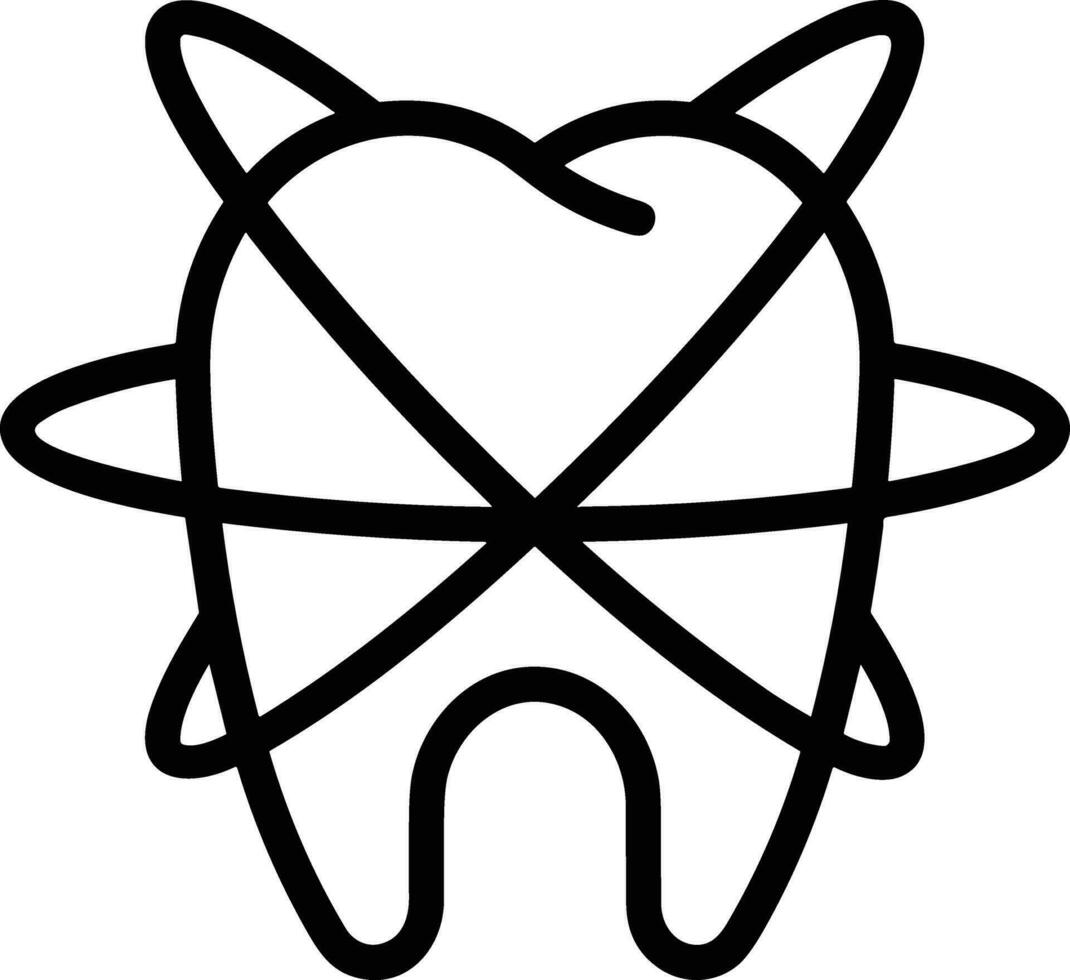 Zahn Zahnarzt Symbol Symbol Bild Vektor. Illustration von das Dental Medizin Symbol Design Grafik Bild vektor