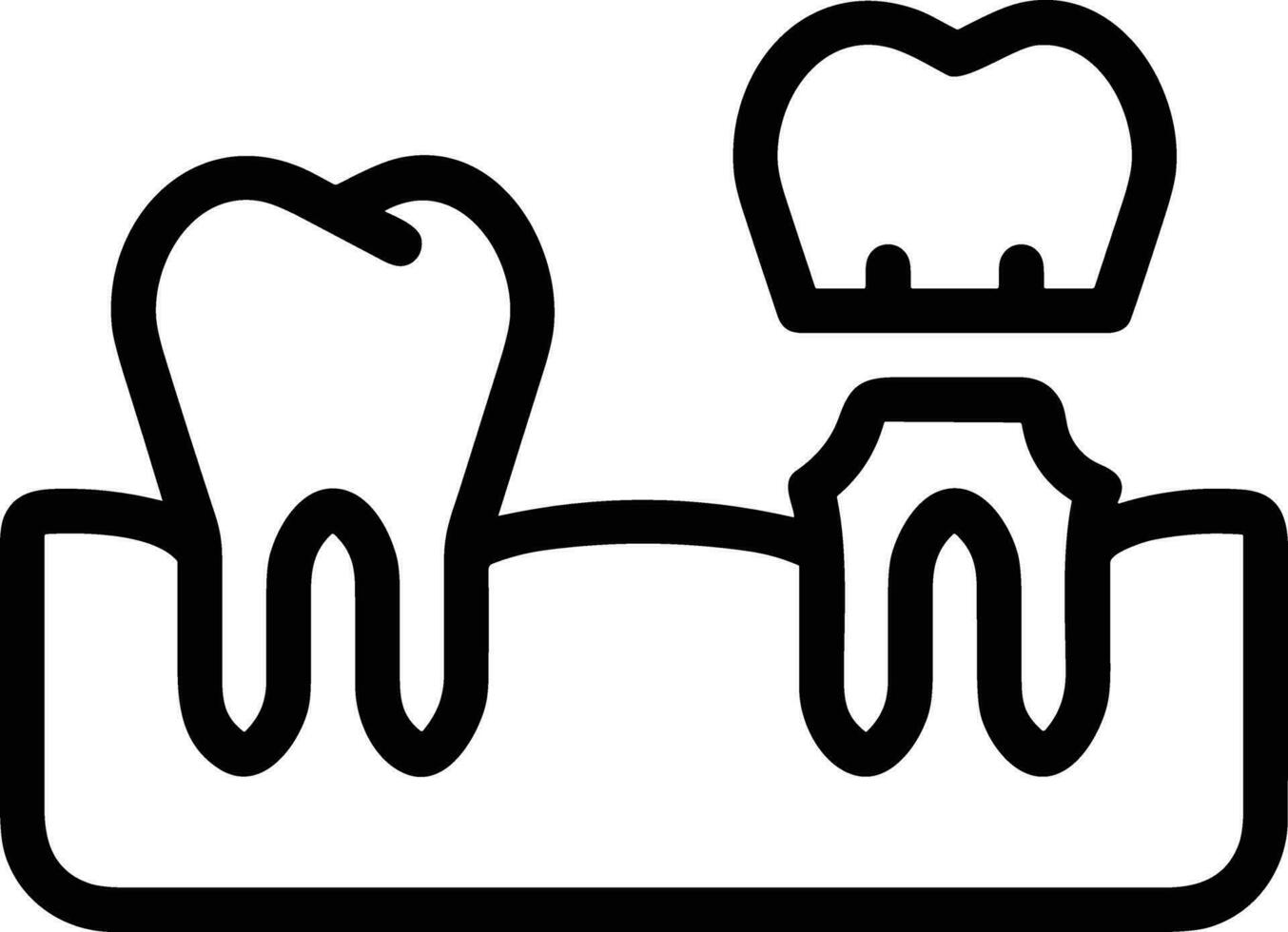 tand tandläkare ikon symbol bild vektor. illustration av de dental medicin symbol design grafisk bild vektor