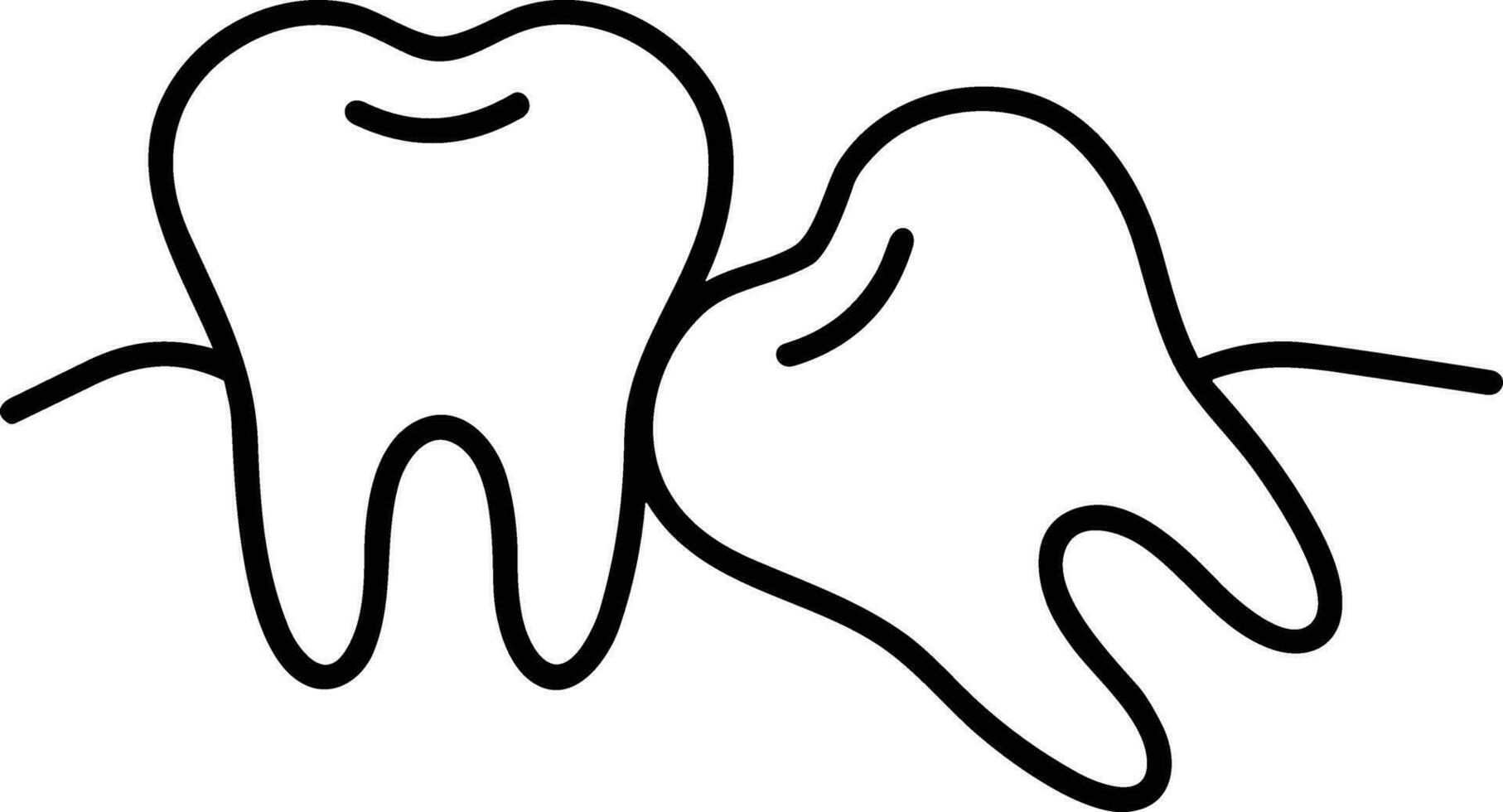 Zahn Zahnarzt Symbol Symbol Bild Vektor. Illustration von das Dental Medizin Symbol Design Grafik Bild vektor