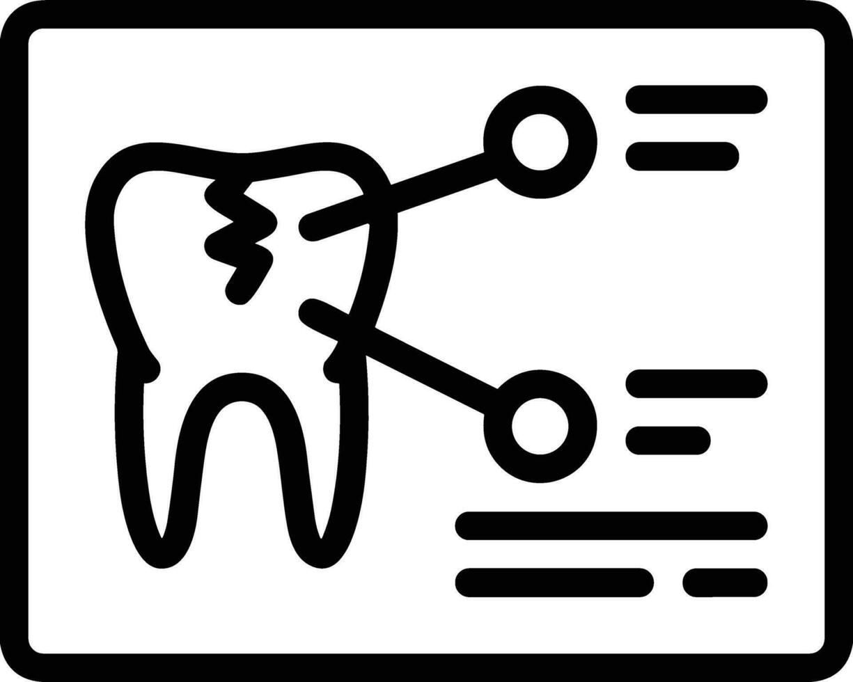 Zahn Zahnarzt Symbol Symbol Bild Vektor. Illustration von das Dental Medizin Symbol Design Grafik Bild vektor