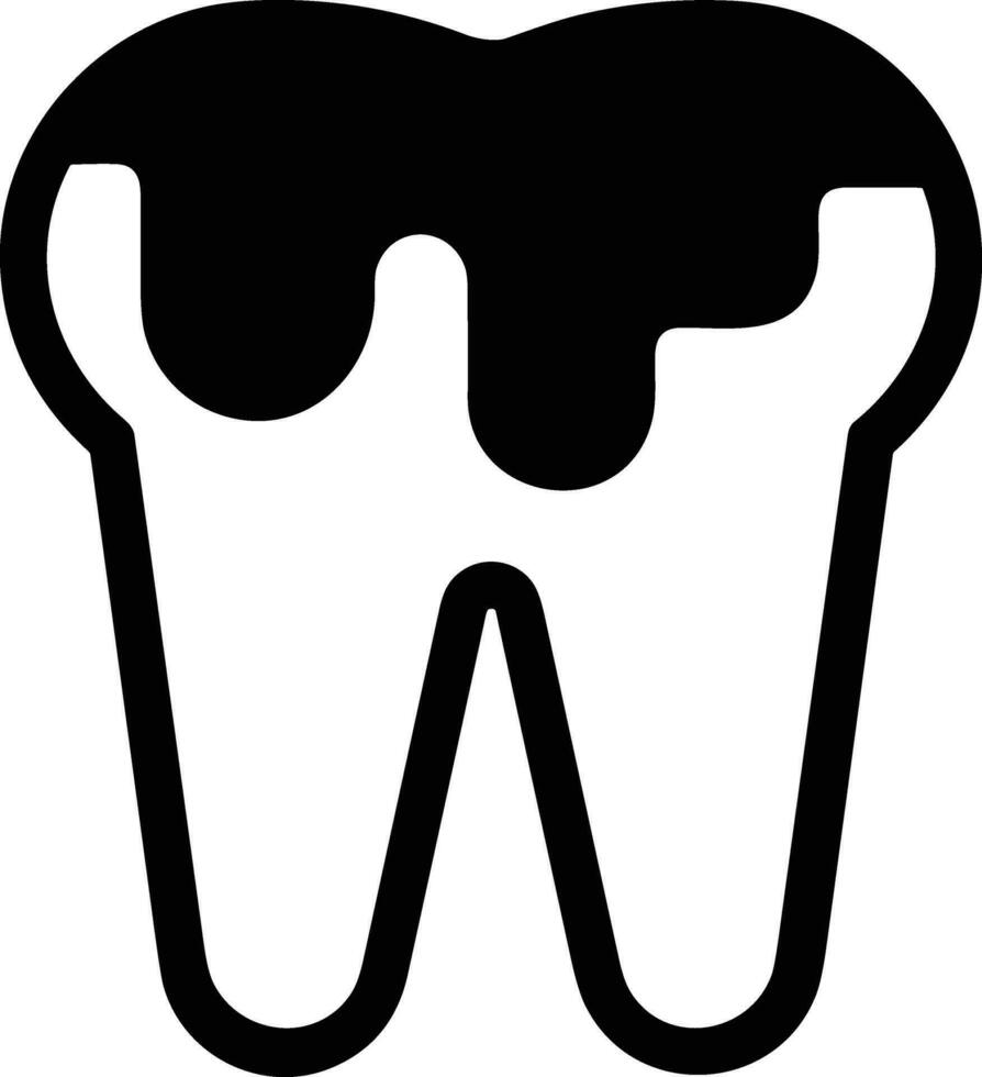 Zahn Zahnarzt Symbol Symbol Bild Vektor. Illustration von das Dental Medizin Symbol Design Grafik Bild vektor