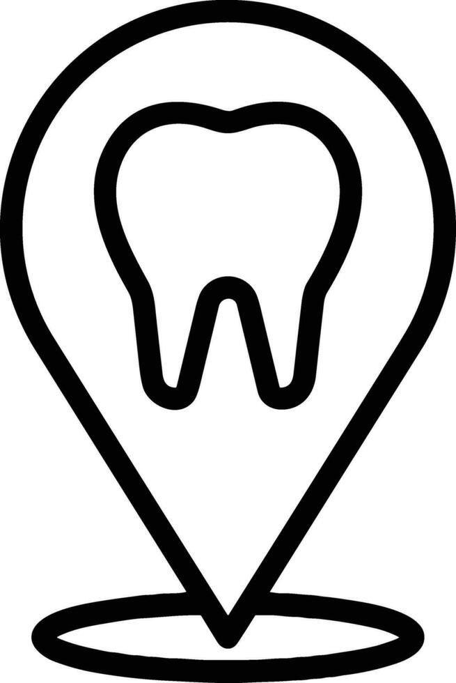 Zahn Zahnarzt Symbol Symbol Bild Vektor. Illustration von das Dental Medizin Symbol Design Grafik Bild vektor