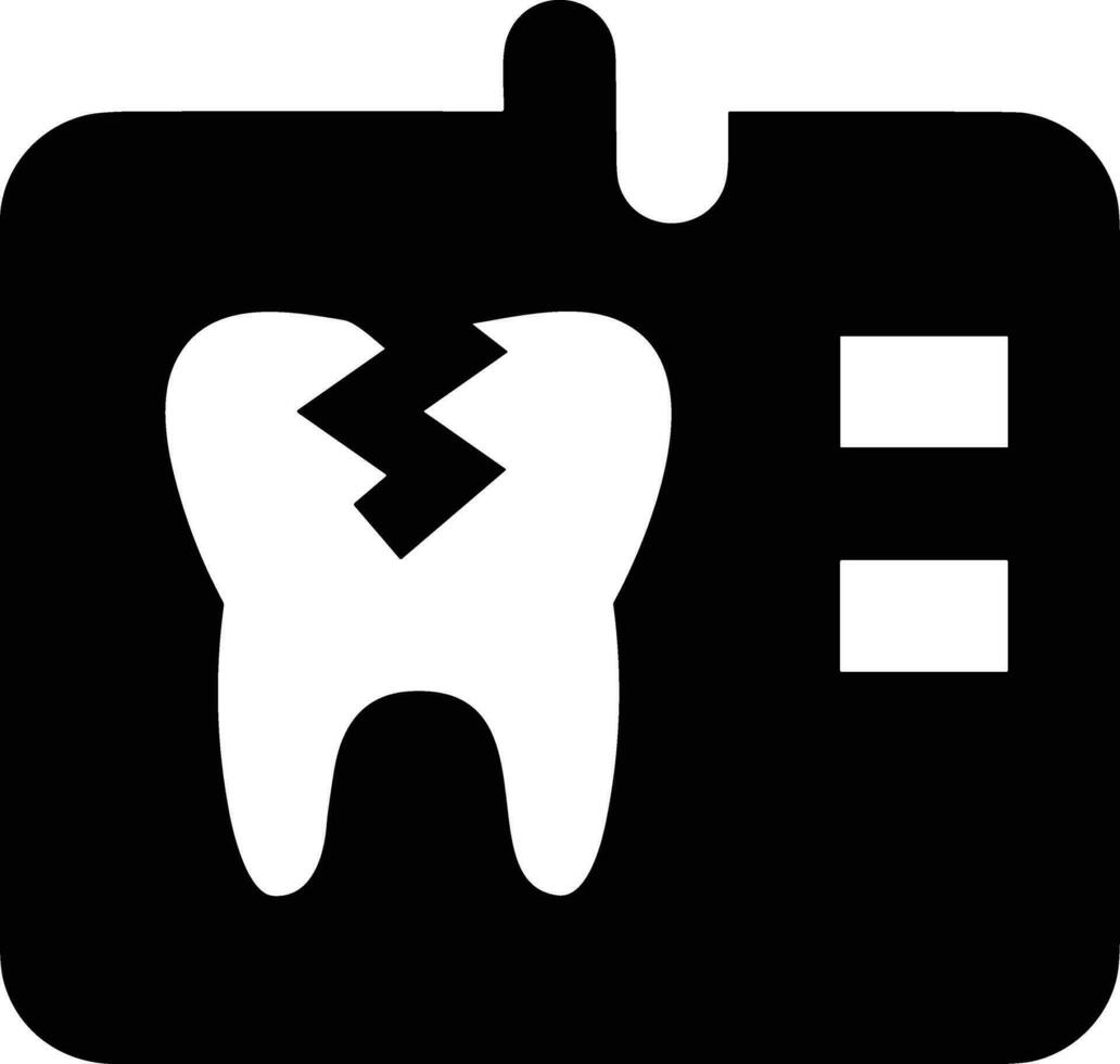 Zahn Zahnarzt Symbol Symbol Bild Vektor. Illustration von das Dental Medizin Symbol Design Grafik Bild vektor