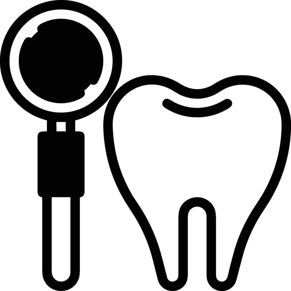 Zahn Zahnarzt Symbol Symbol Bild Vektor. Illustration von das Dental Medizin Symbol Design Grafik Bild vektor