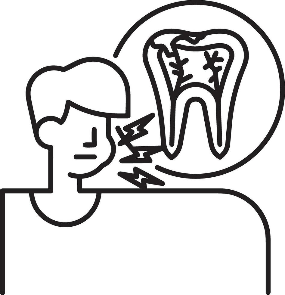 Zahn Zahnarzt Symbol Symbol Bild Vektor. Illustration von das Dental Medizin Symbol Design Grafik Bild vektor