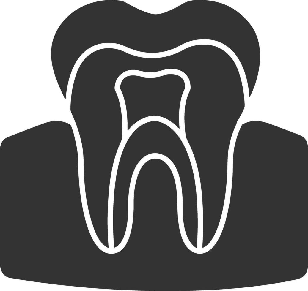 Zahn Zahnarzt Symbol Symbol Bild Vektor. Illustration von das Dental Medizin Symbol Design Grafik Bild vektor