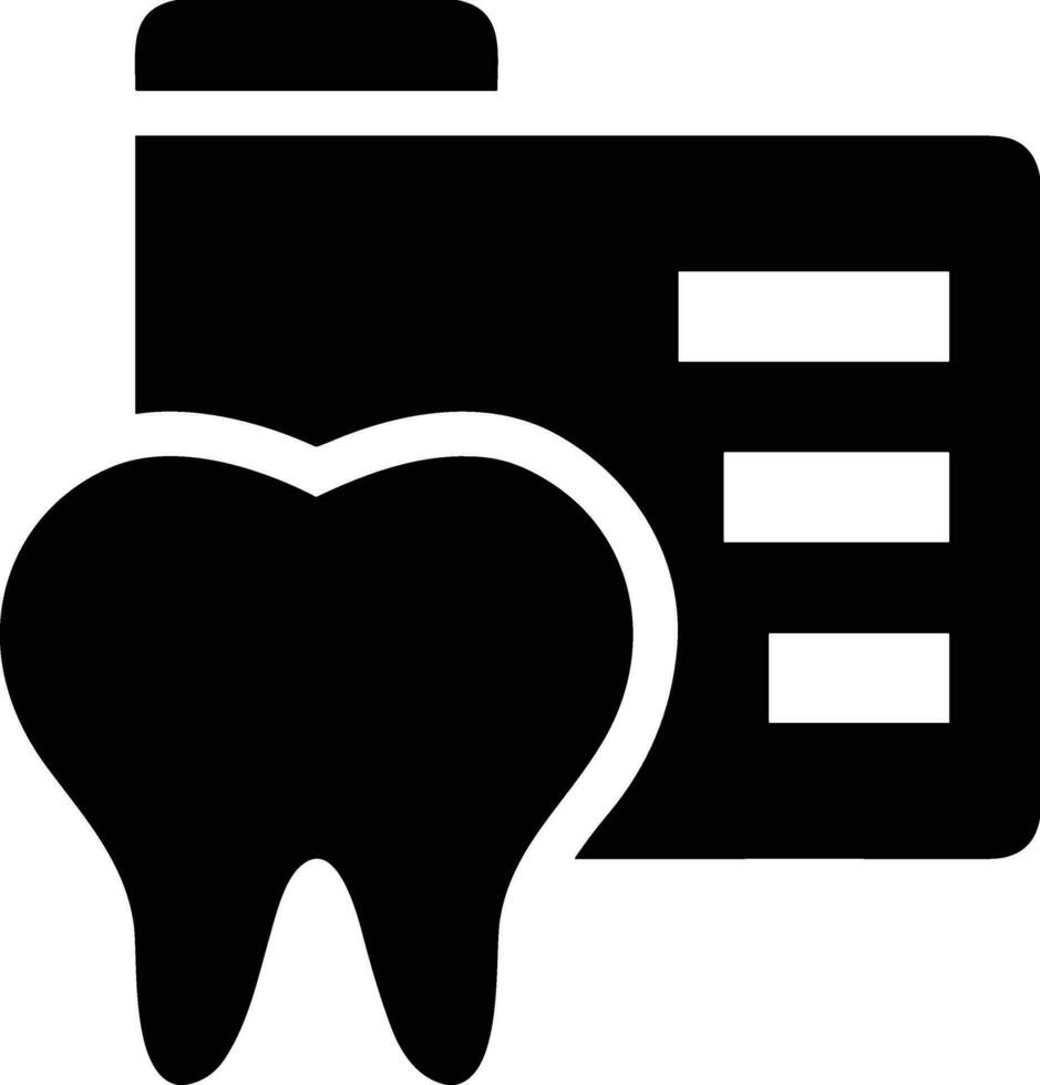 Zahn Zahnarzt Symbol Symbol Bild Vektor. Illustration von das Dental Medizin Symbol Design Grafik Bild vektor