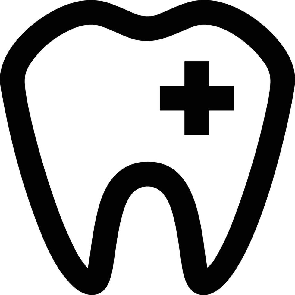 Zahn Zahnarzt Symbol Symbol Bild Vektor. Illustration von das Dental Medizin Symbol Design Grafik Bild vektor