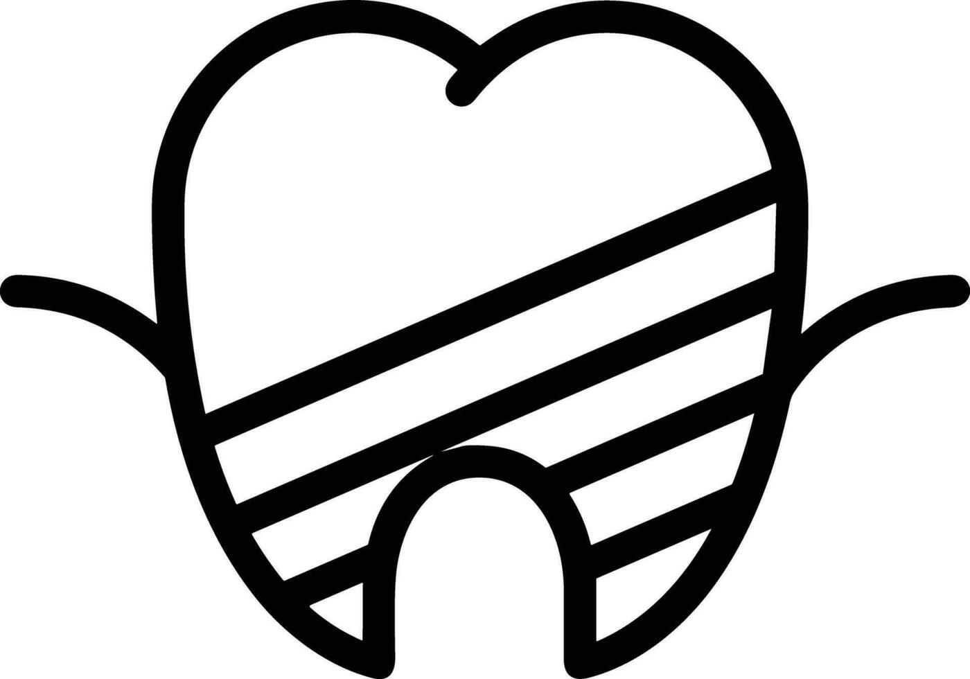 Zahn Zahnarzt Symbol Symbol Bild Vektor. Illustration von das Dental Medizin Symbol Design Grafik Bild vektor