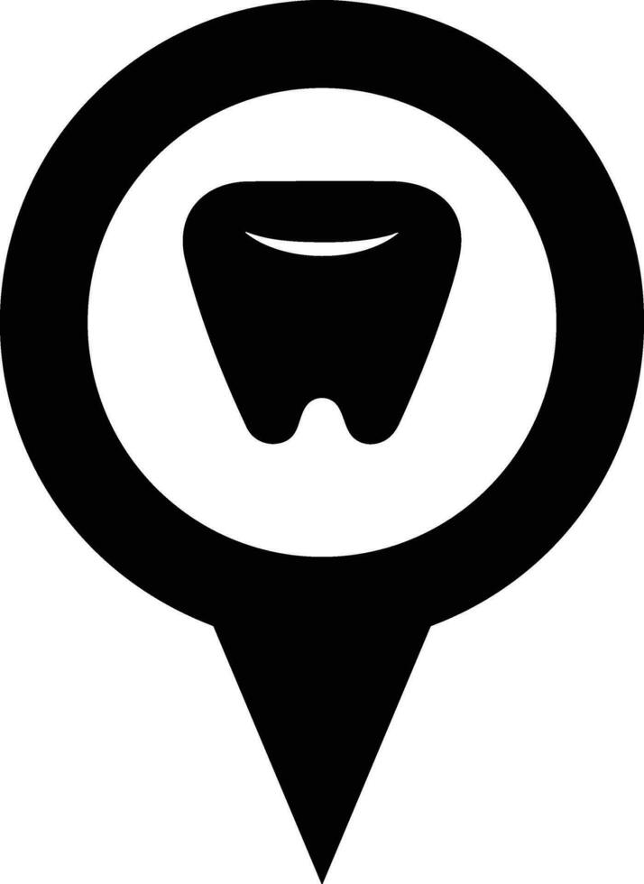 Zahn Zahnarzt Symbol Symbol Bild Vektor. Illustration von das Dental Medizin Symbol Design Grafik Bild vektor